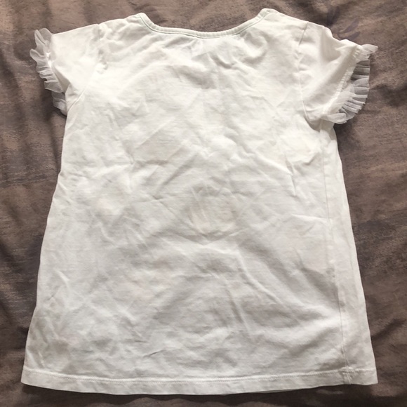 Cynthia Rowley butterfly t shirt. Girls medium with ruffled sleeves. - Picture 5 of 5